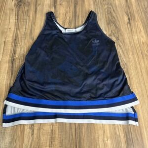 Adidas Men's Athletic‎ Short Sleeve Shirt Large Navy Blue